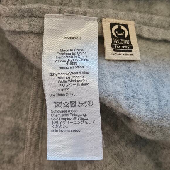 Madewell Jacket Women’s XL Boiled Wool Sweater Shirt Coat Drop Shoulder Timeless - Picture 11 of 12